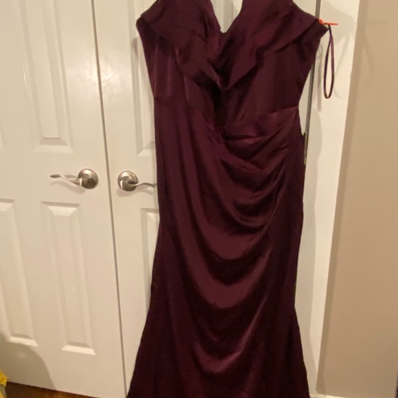 Plum Prom/Wedding Guest Dress - Picture 6 of 6